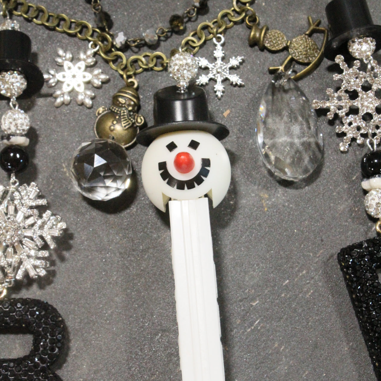 Chilly "THE PEZ" Snowman Charm'd Necklace