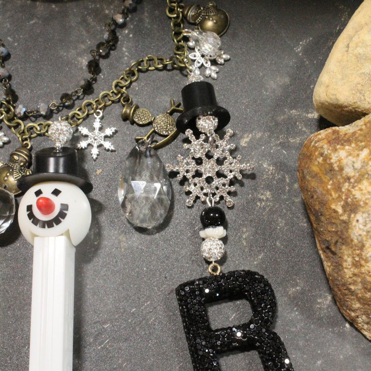 Chilly "THE PEZ" Snowman Charm'd Necklace