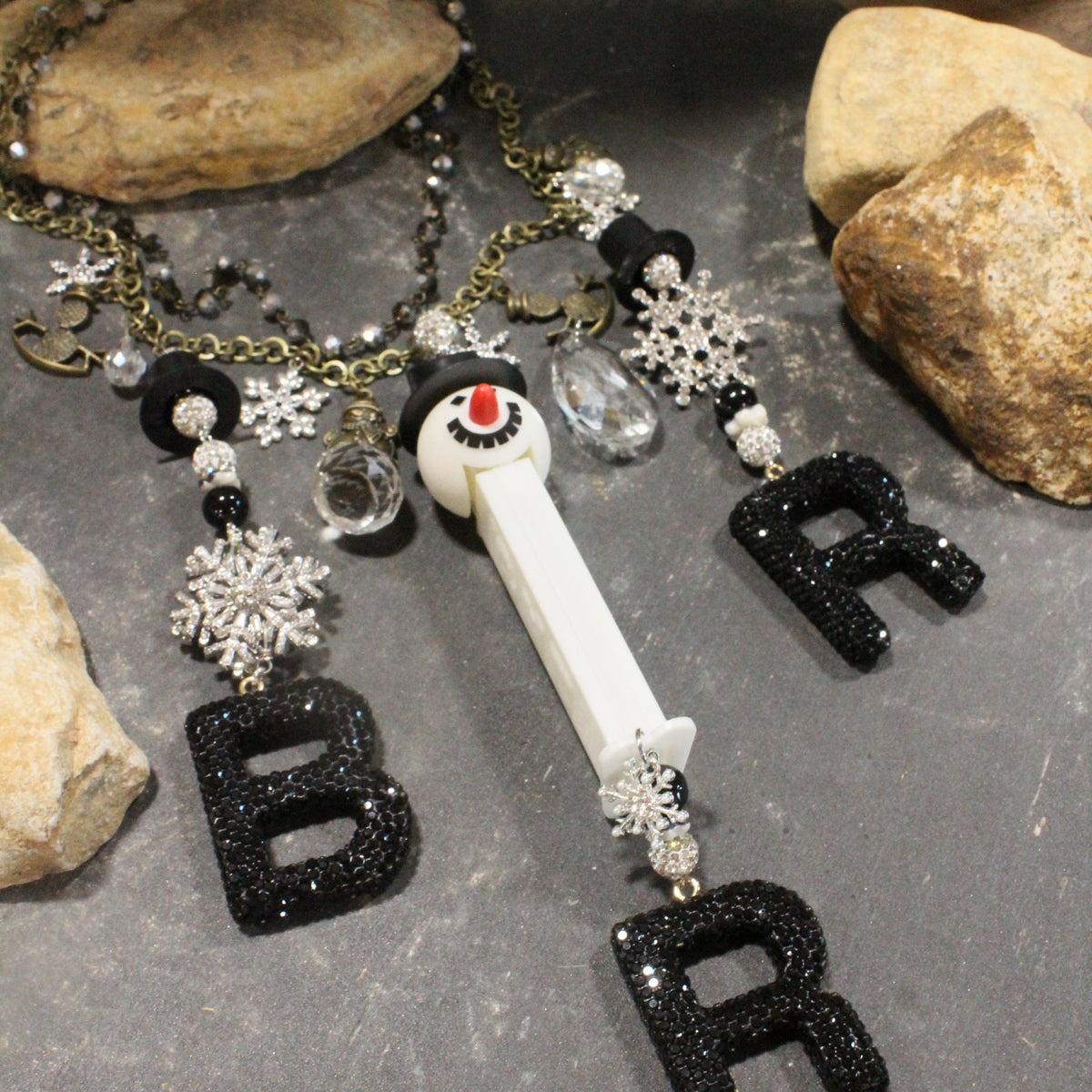 Chilly "THE PEZ" Snowman Charm'd Necklace