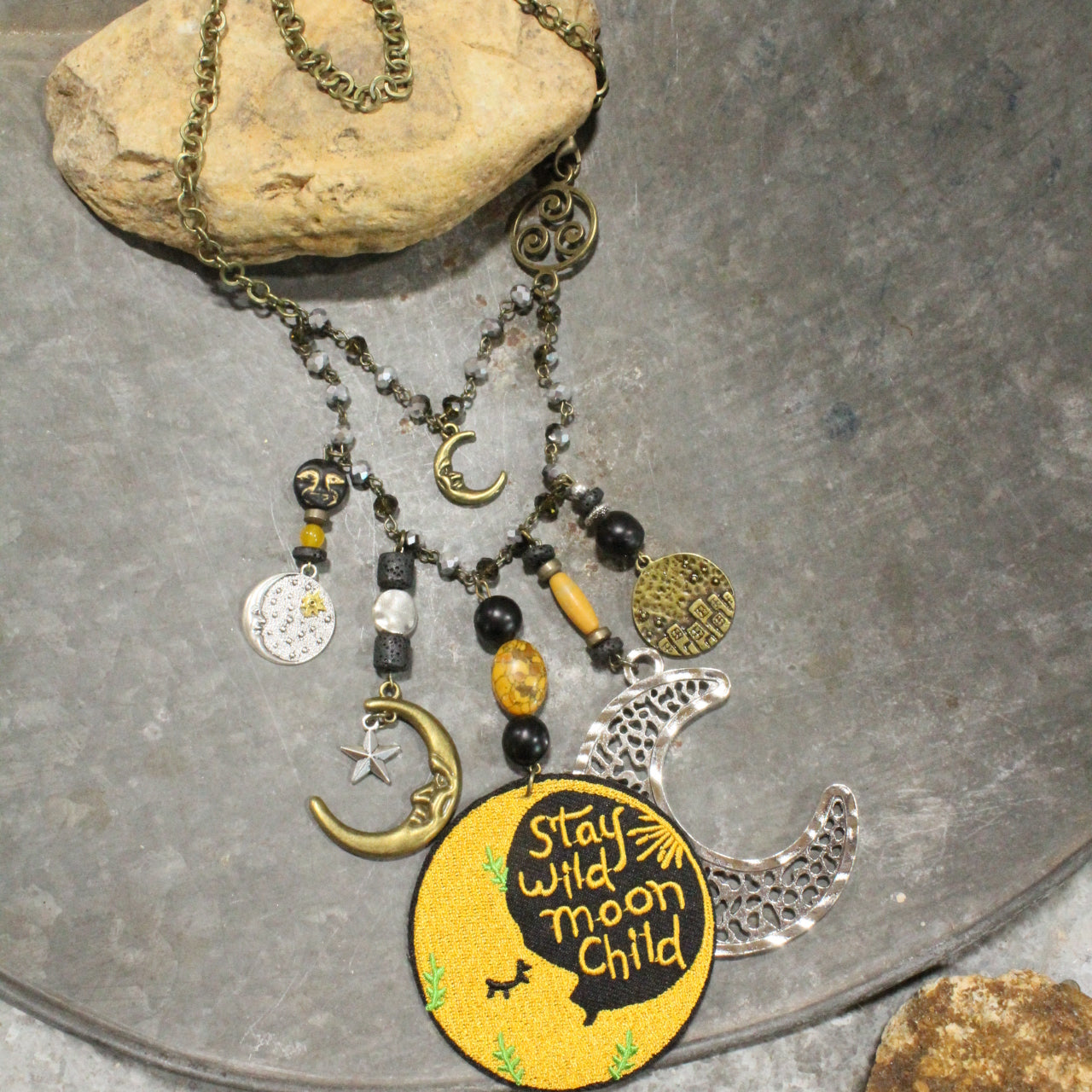 STAY WILD MOON CHILD... Charm'd Necklace