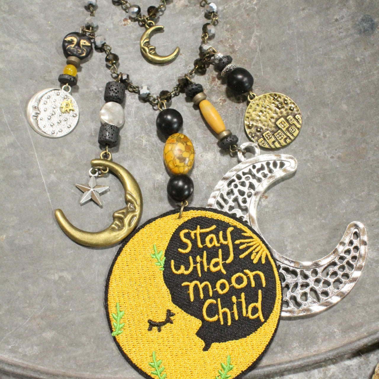 STAY WILD MOON CHILD... Charm'd Necklace