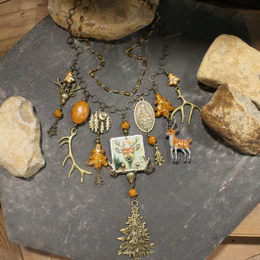 Golden Glow In The Meadow Charm'd Necklace