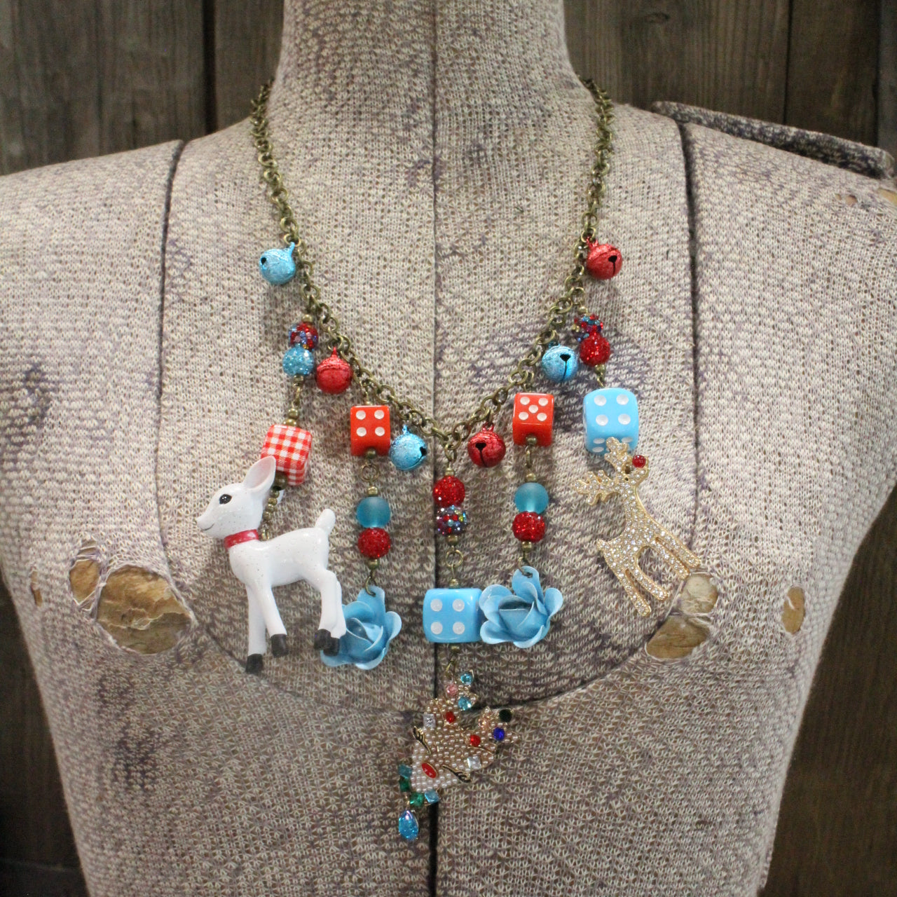 Dazzling Deer Charm'd Necklace