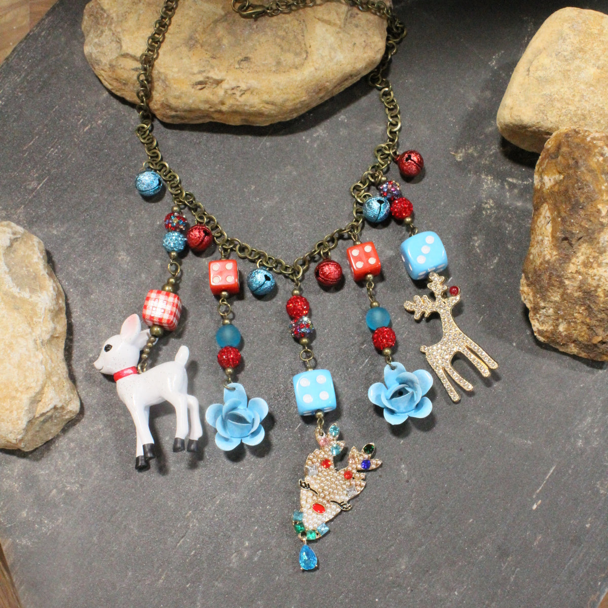 Dazzling Deer Charm'd Necklace