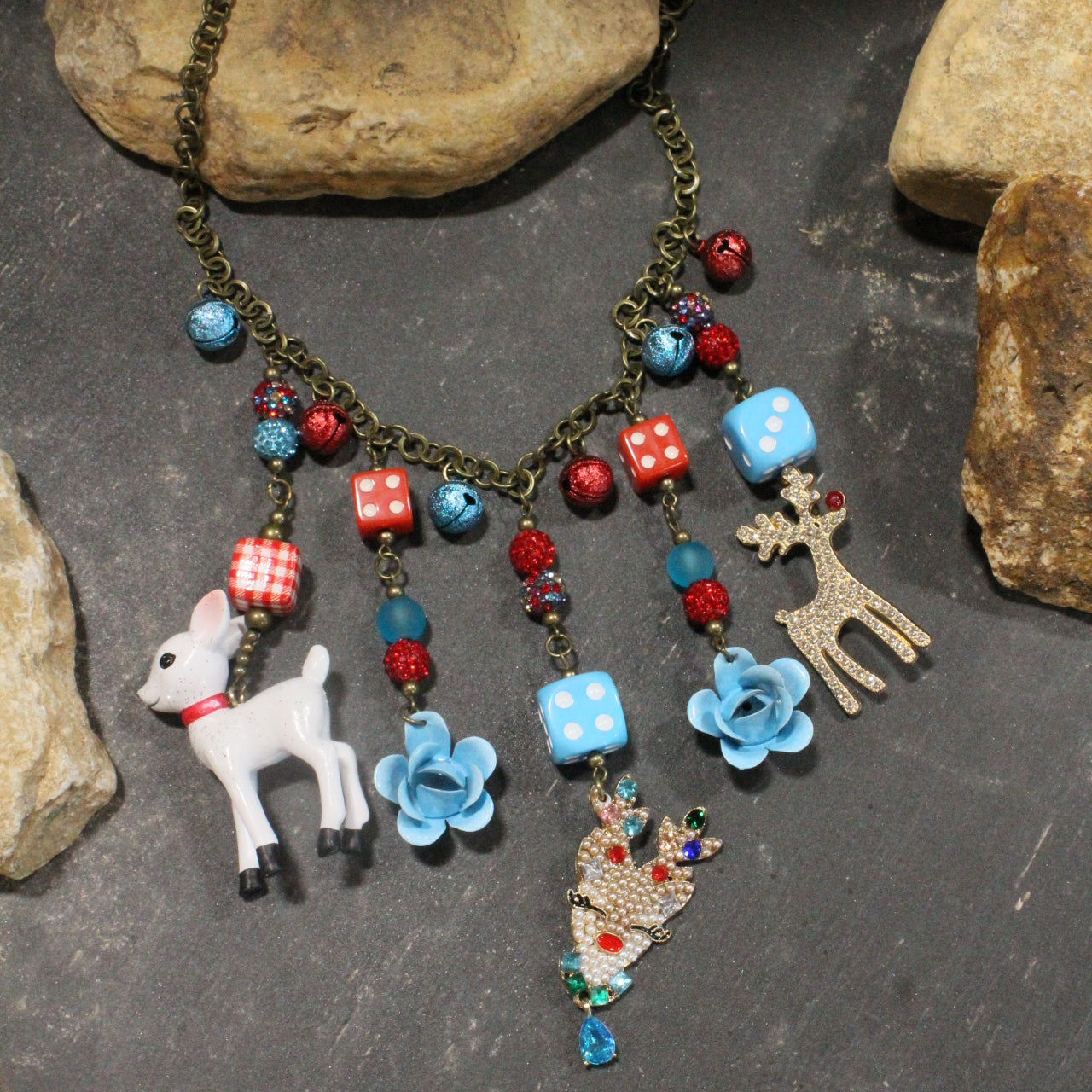 Dazzling Deer Charm'd Necklace