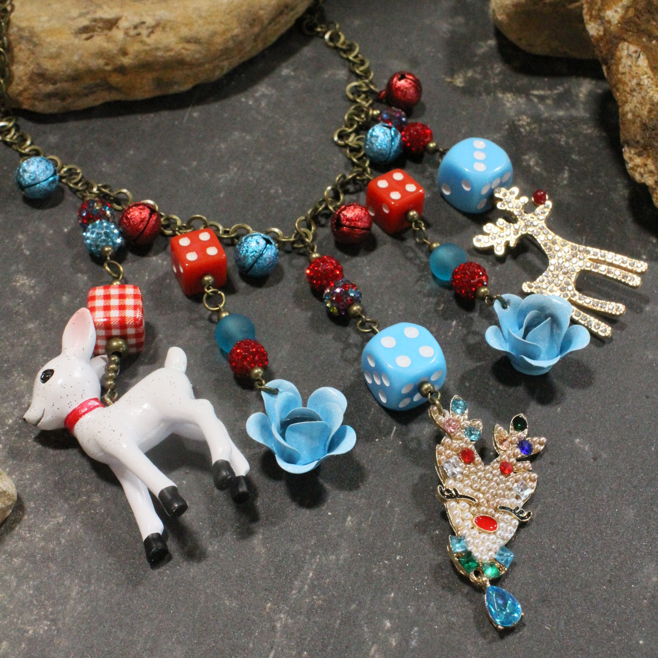 Dazzling Deer Charm'd Necklace
