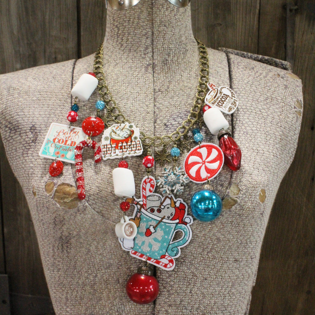 Baby It's Cold Outside Snowman Charm'd Necklace