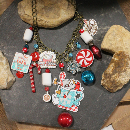 Baby It's Cold Outside Snowman Charm'd Necklace
