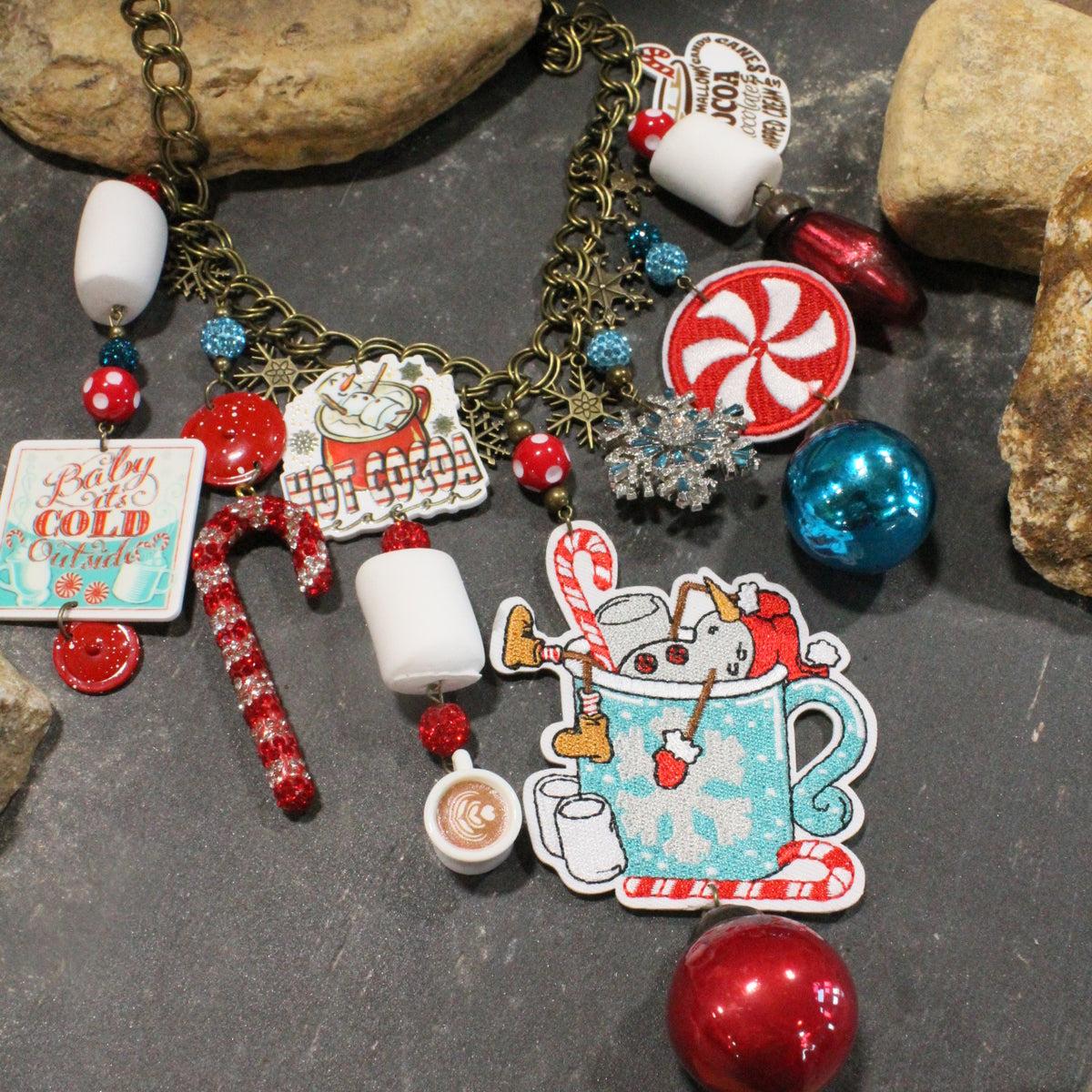 Baby It's Cold Outside Snowman Charm'd Necklace