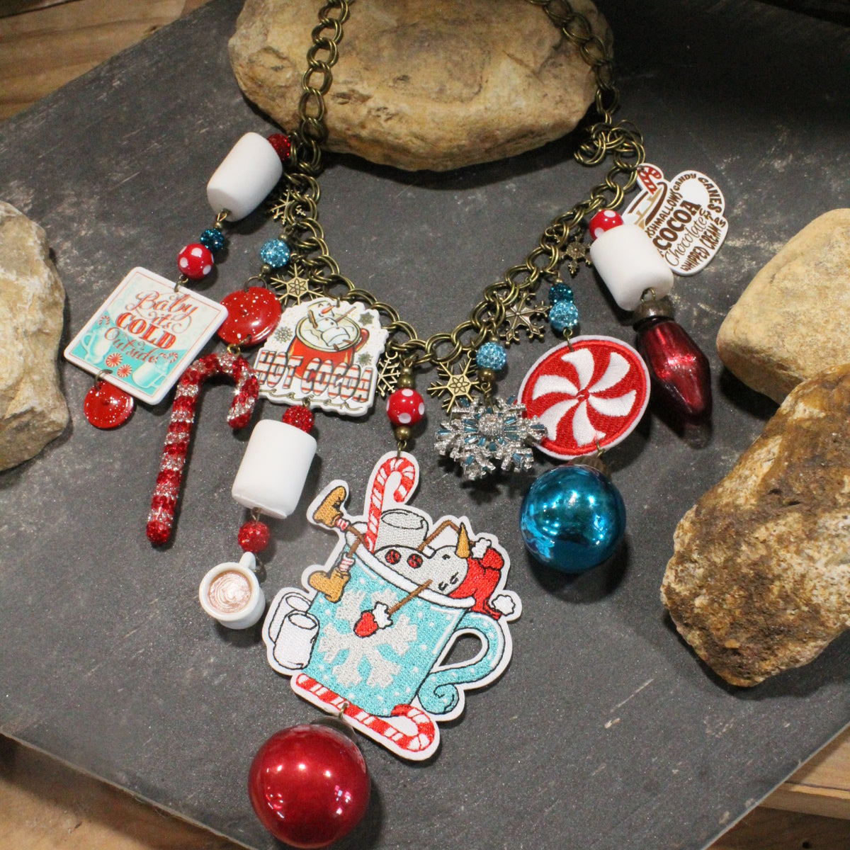 Baby It's Cold Outside Snowman Charm'd Necklace