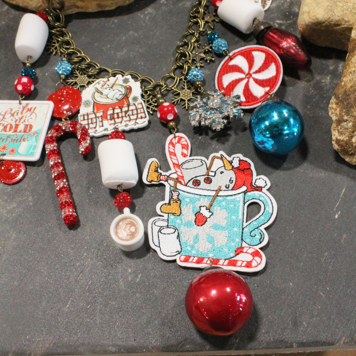 Baby It's Cold Outside Snowman Charm'd Necklace