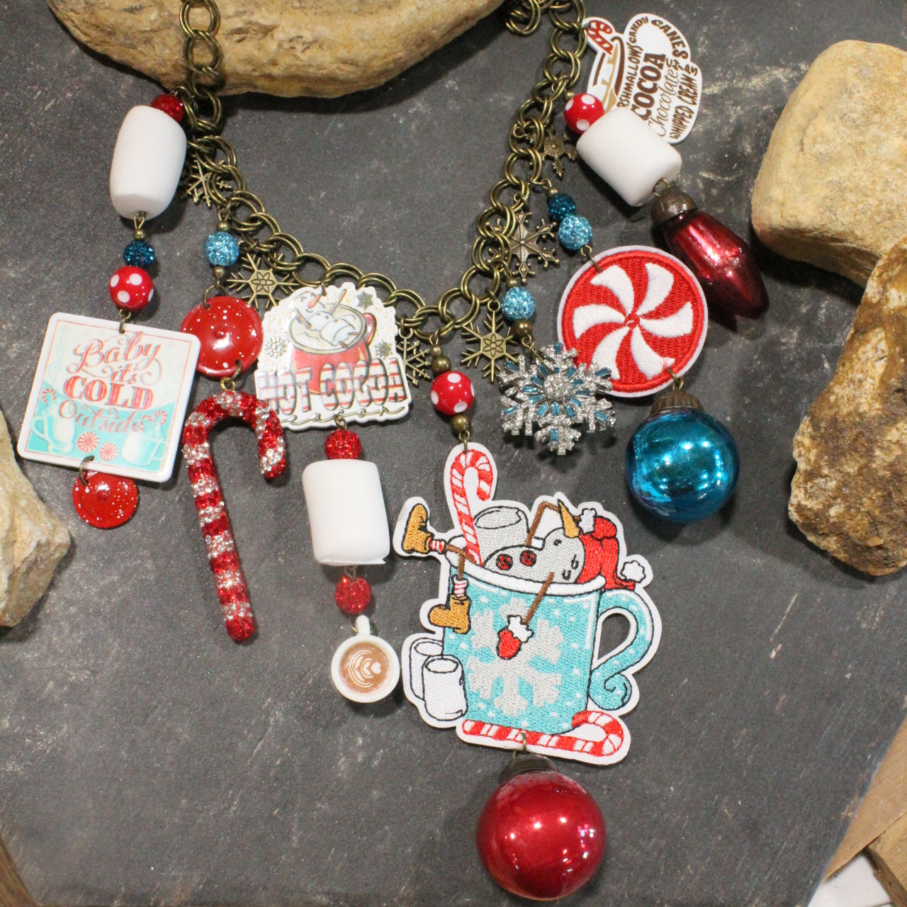 Baby It's Cold Outside Snowman Charm'd Necklace