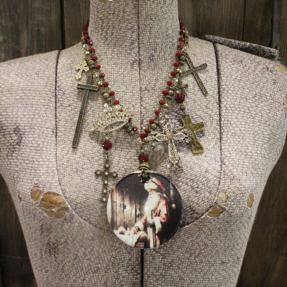 Our Saviors Birth Charm'd Necklace