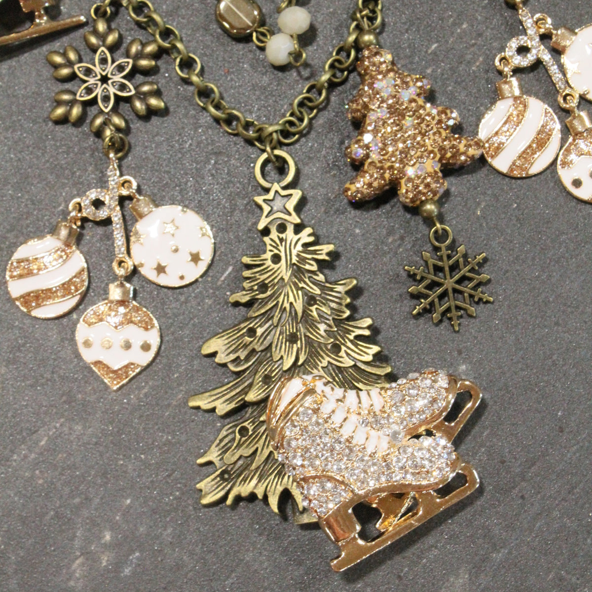 Meet Me At The Ice Rink Charm'd Necklace