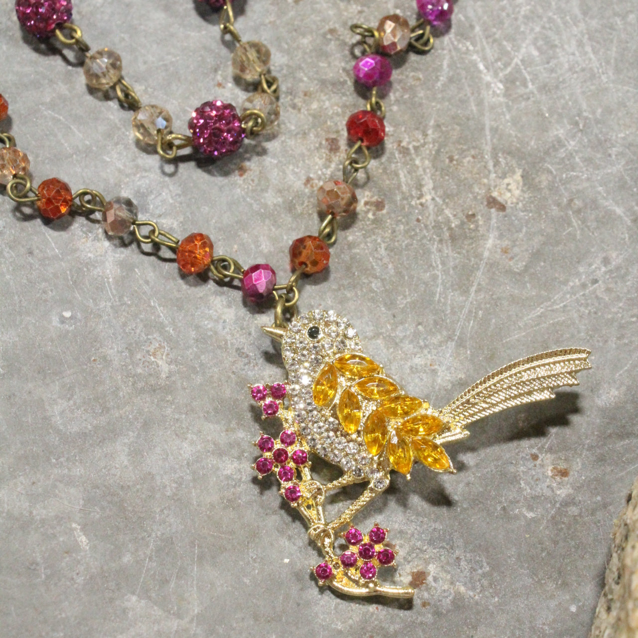 Sweet Songs Of Summer Layered Bird Necklace