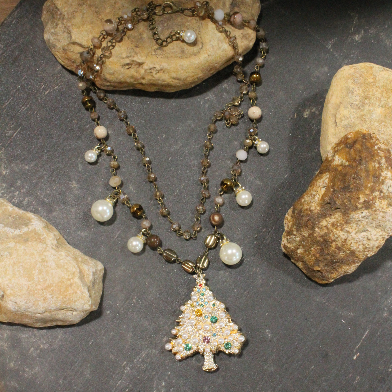 Winter Wonderland Christmas Charm'd Necklace