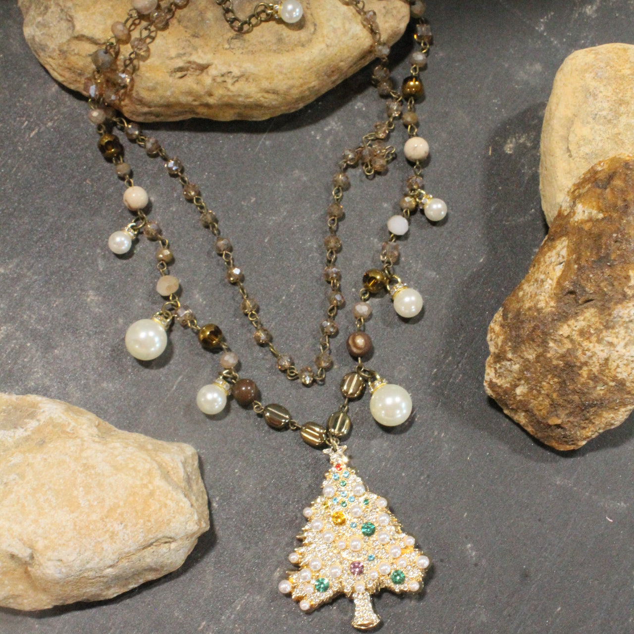 Winter Wonderland Christmas Charm'd Necklace
