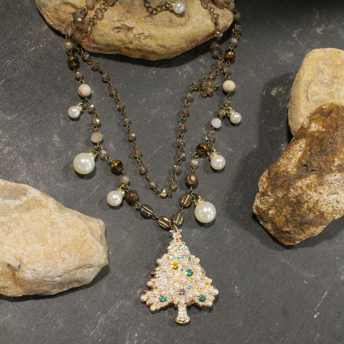 Winter Wonderland Christmas Charm'd Necklace