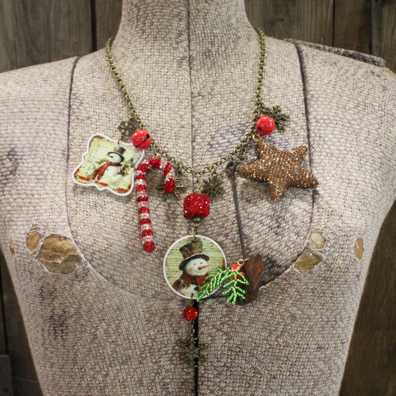 Let's Build A Snowman Charm'd Necklace