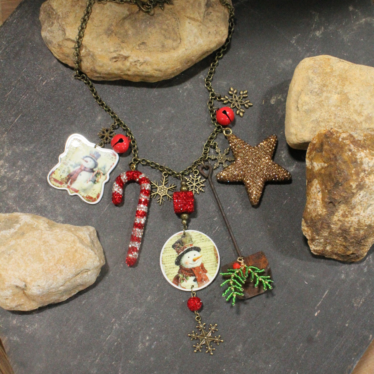 Let's Build A Snowman Charm'd Necklace