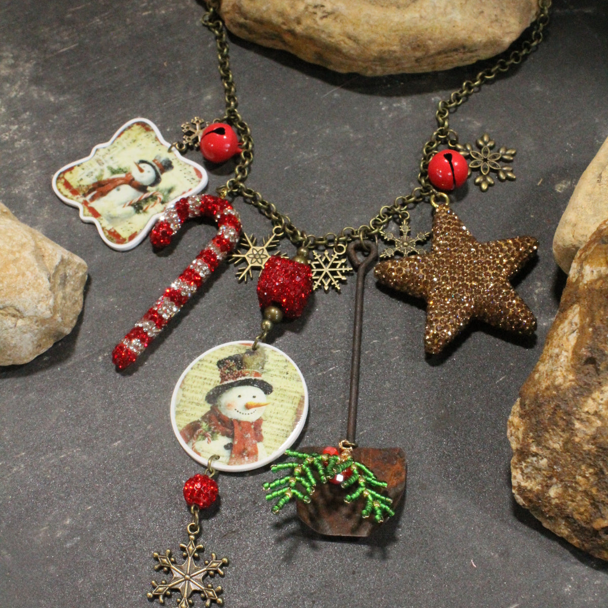 Let's Build A Snowman Charm'd Necklace