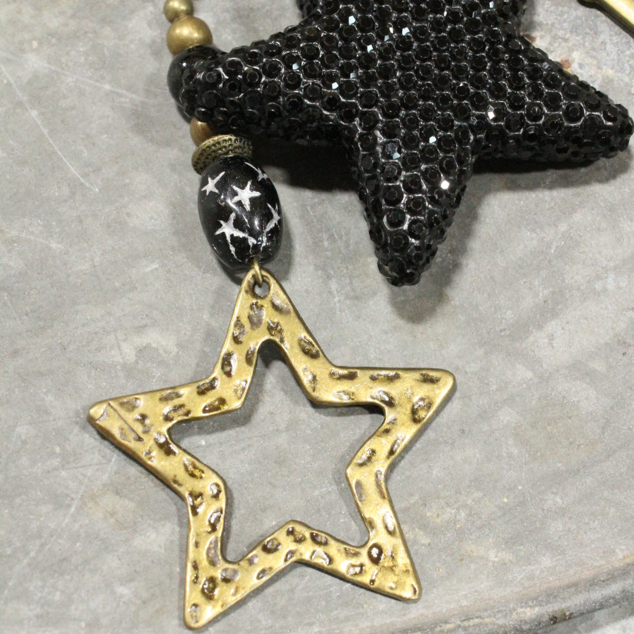 Black As The Night Sky Star Necklace