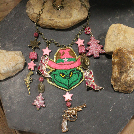 Grinch Gone U.S. Marshal Charm'd Necklace