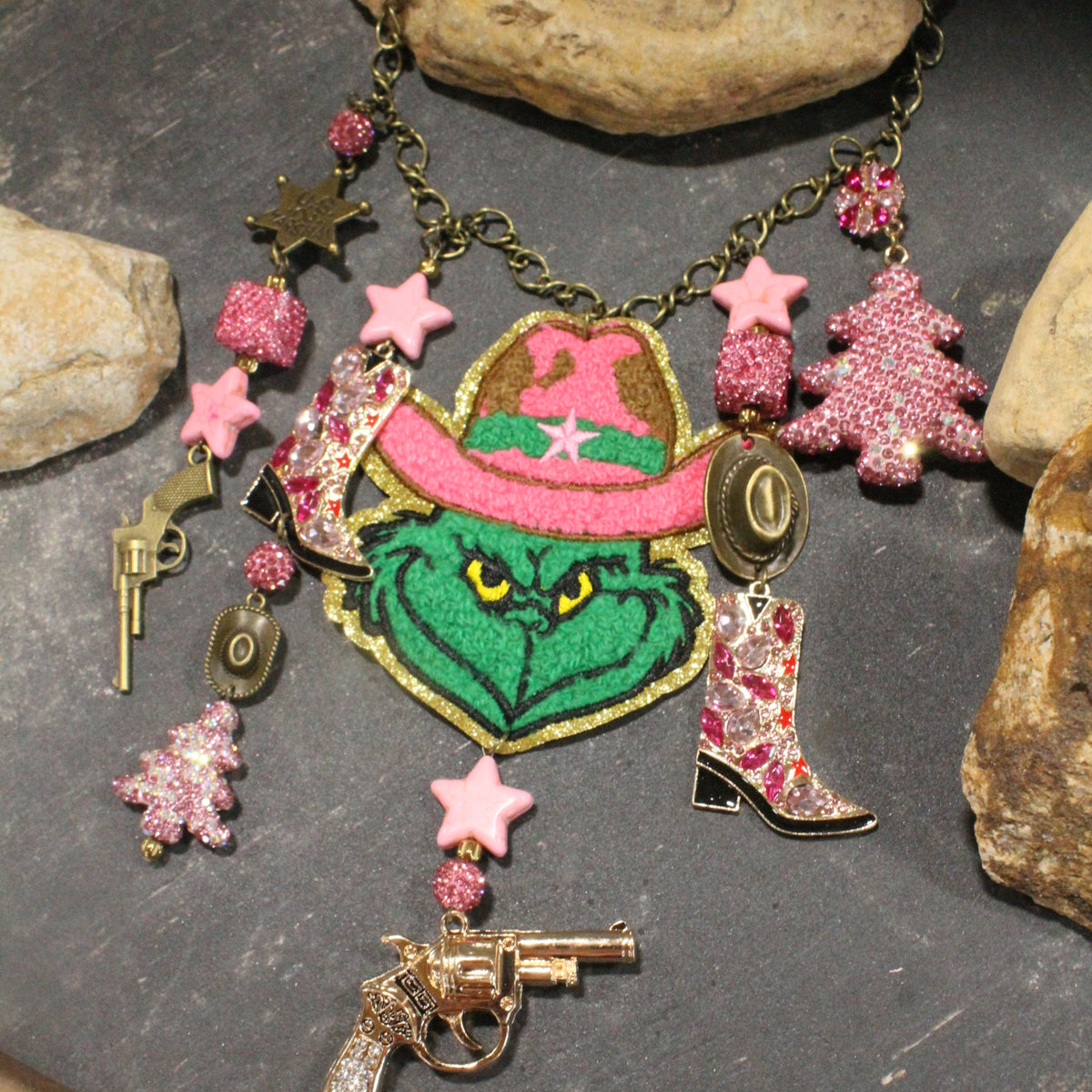 Grinch Gone U.S. Marshal Charm'd Necklace