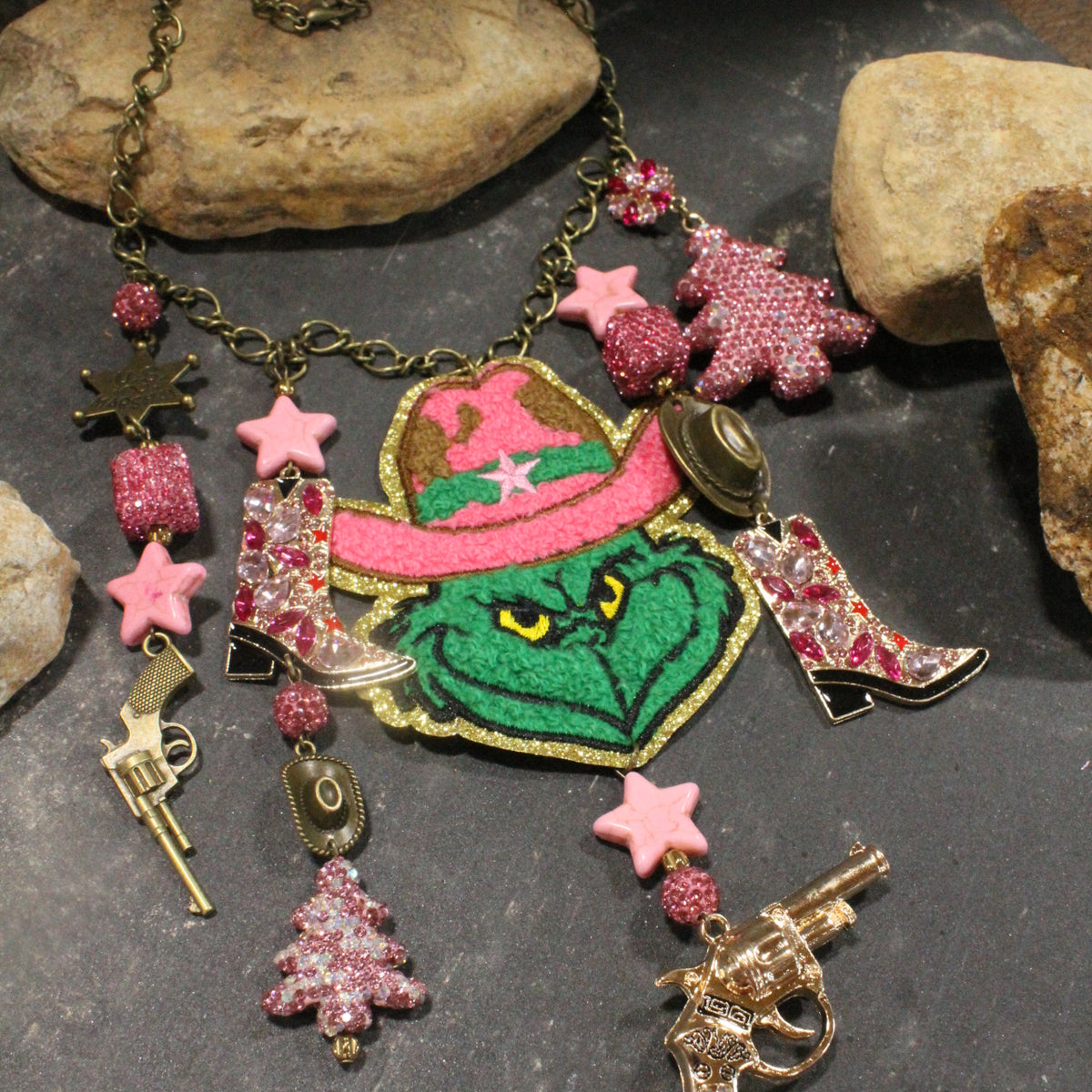 Grinch Gone U.S. Marshal Charm'd Necklace