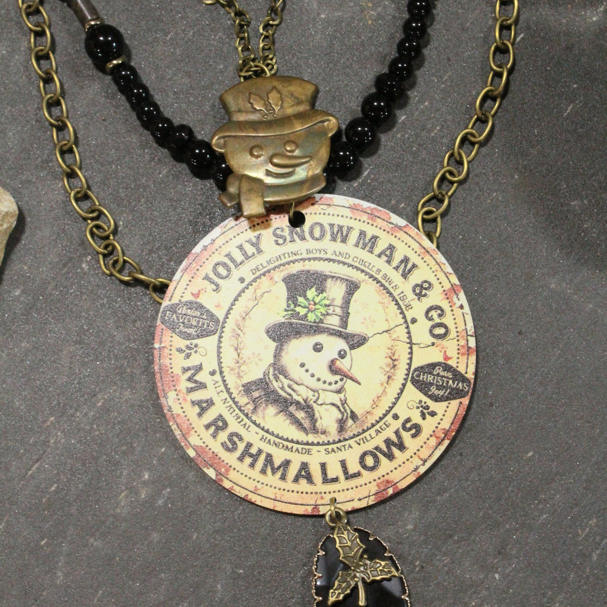 Jolly Snowman And Co. Layered Necklace