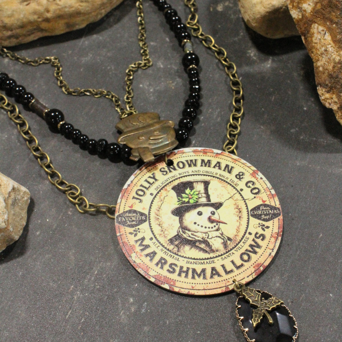 Jolly Snowman And Co. Layered Necklace