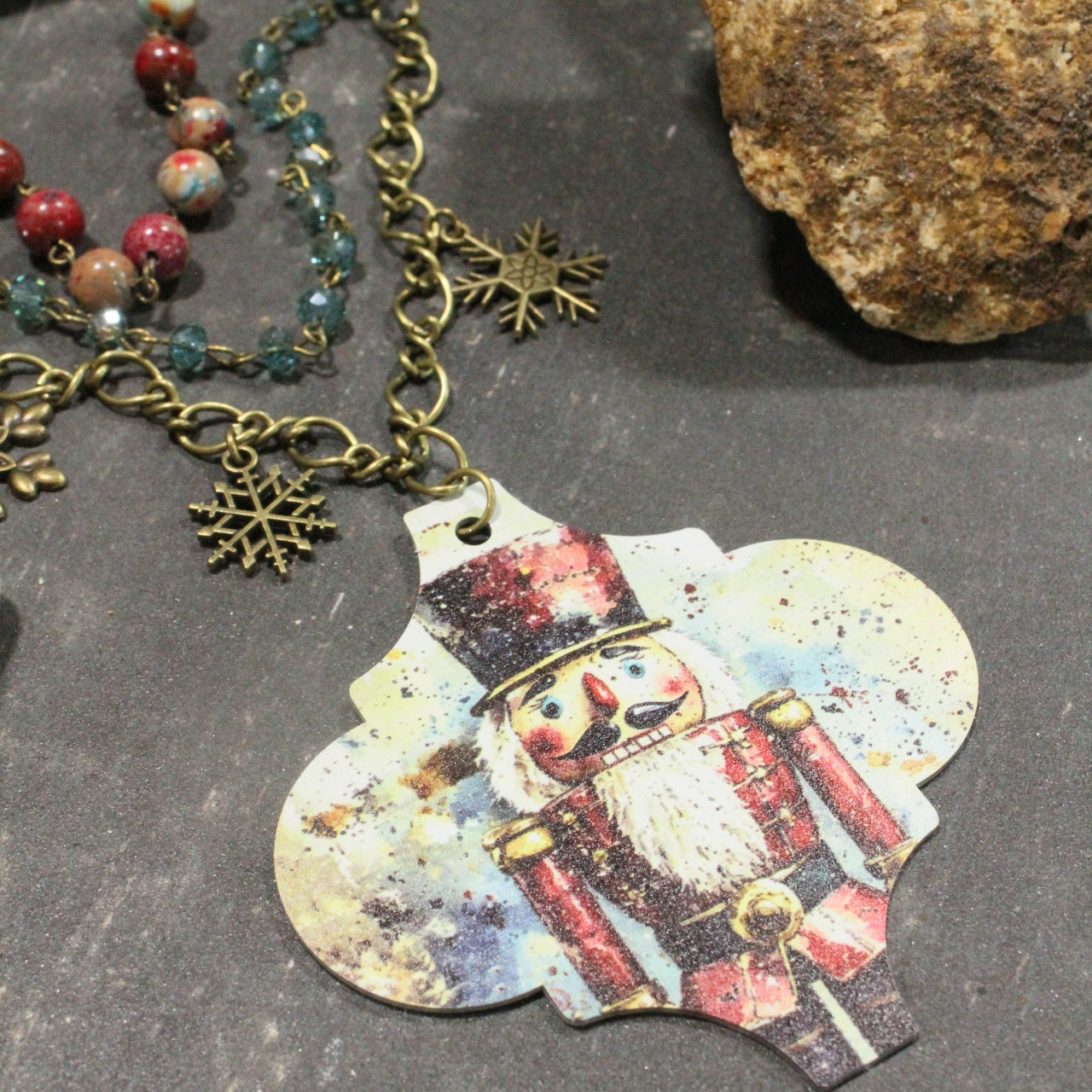Standing At Attention Nutcracker Layered Necklace