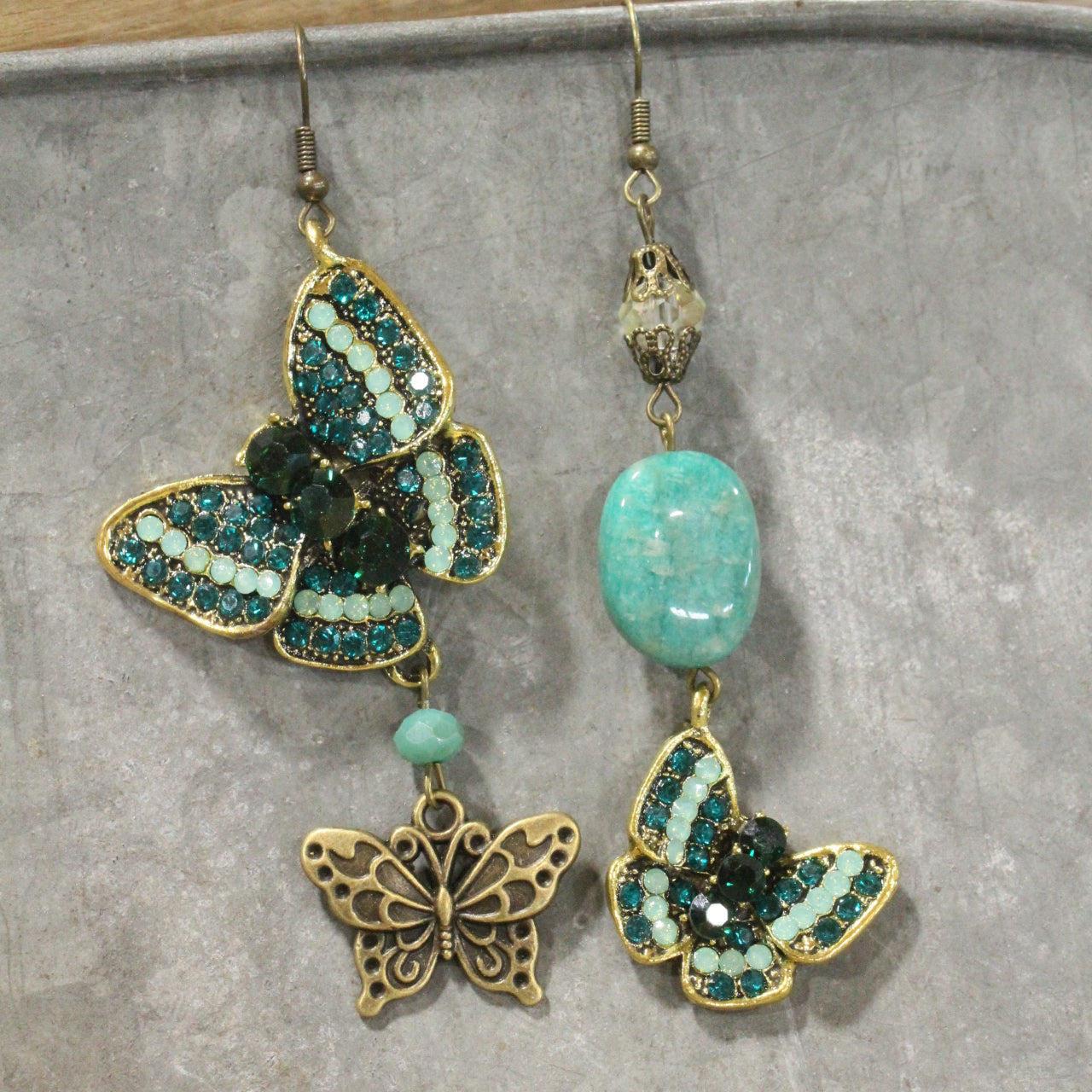 I Can Fly Jade Butterfly Dangle Earrings