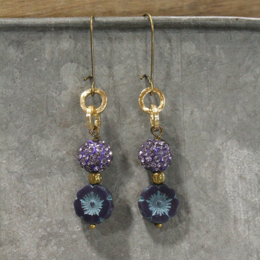 Bouquet Of Flowers Dangle Earrings