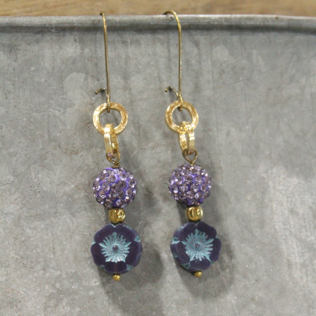 Bouquet Of Flowers Dangle Earrings