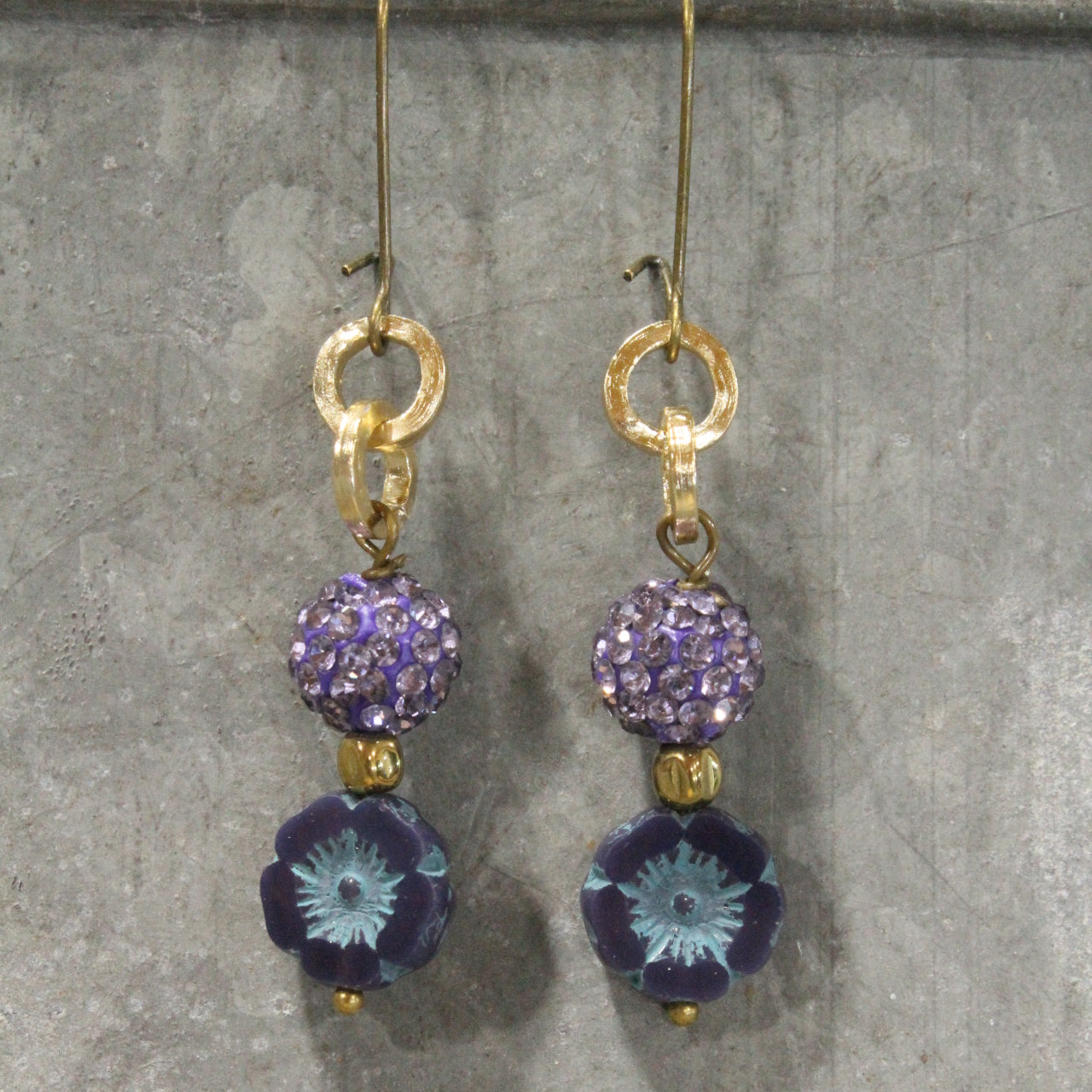 Bouquet Of Flowers Dangle Earrings