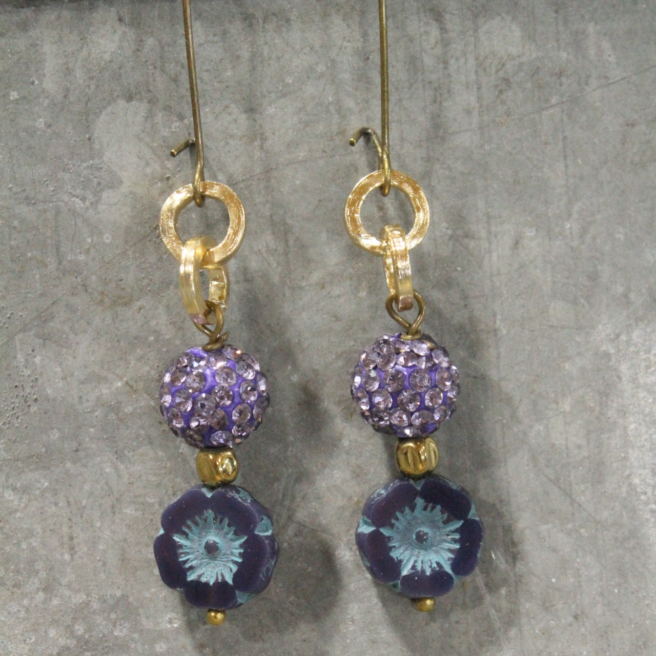 Bouquet Of Flowers Dangle Earrings