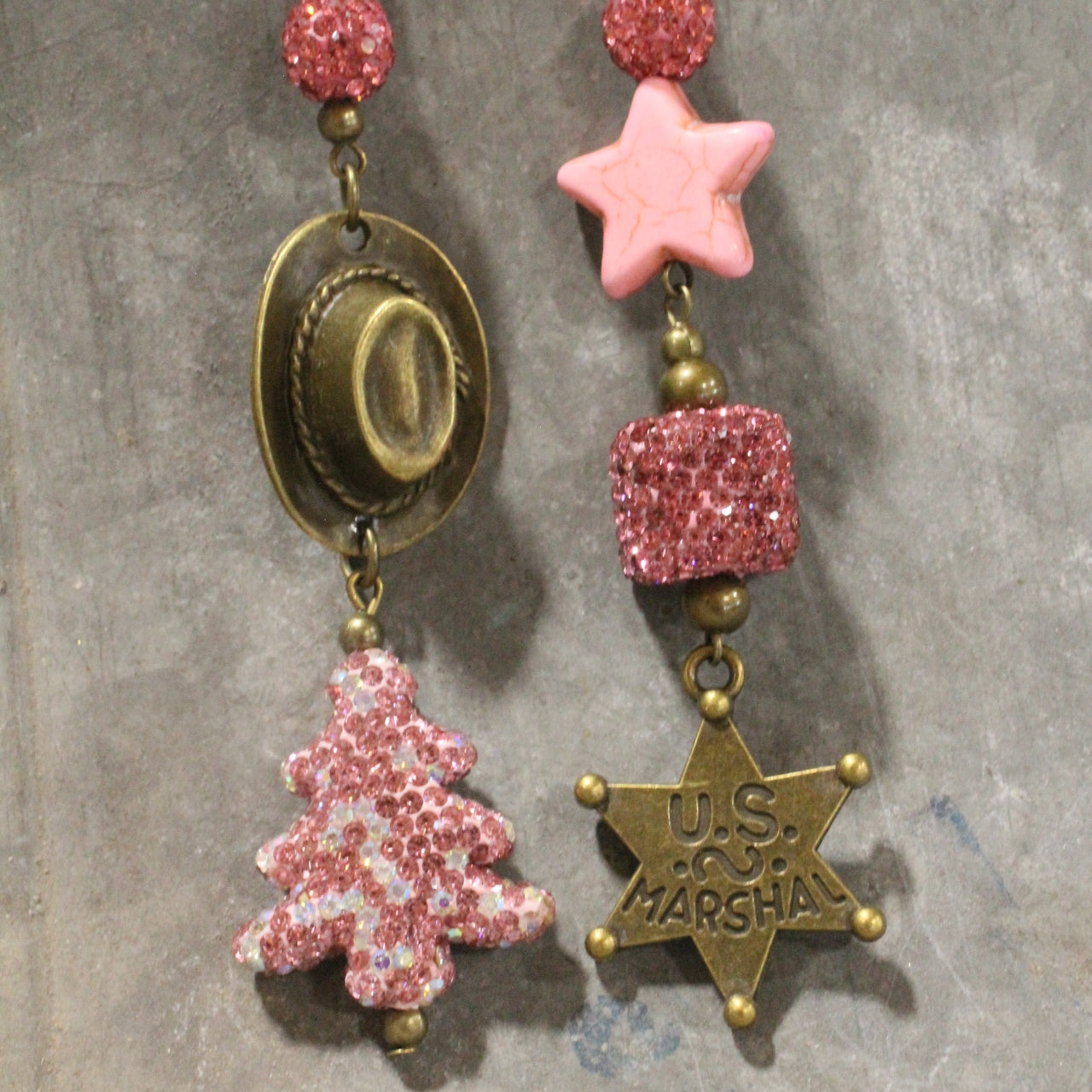 Grinch Gone U.S. Marshal Dangle Earrings