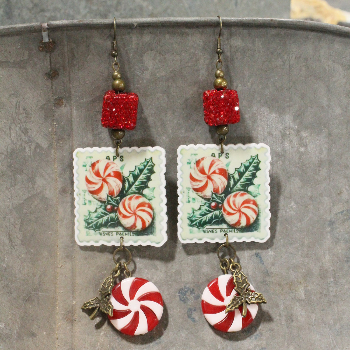Peppermint Patty Dangle Earrings