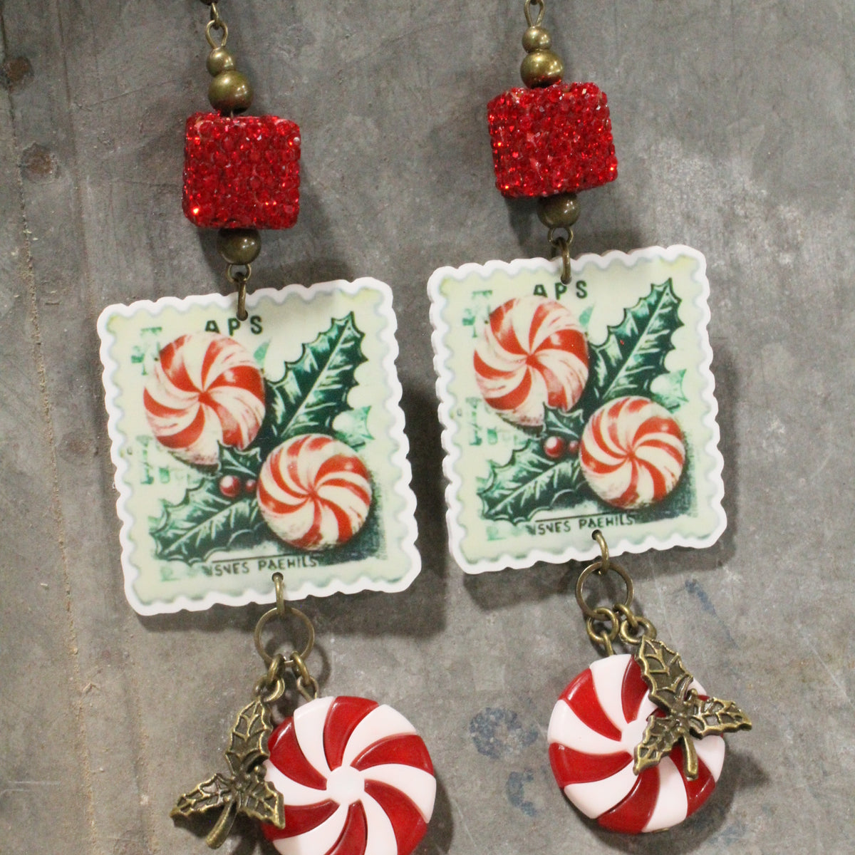 Peppermint Patty Dangle Earrings