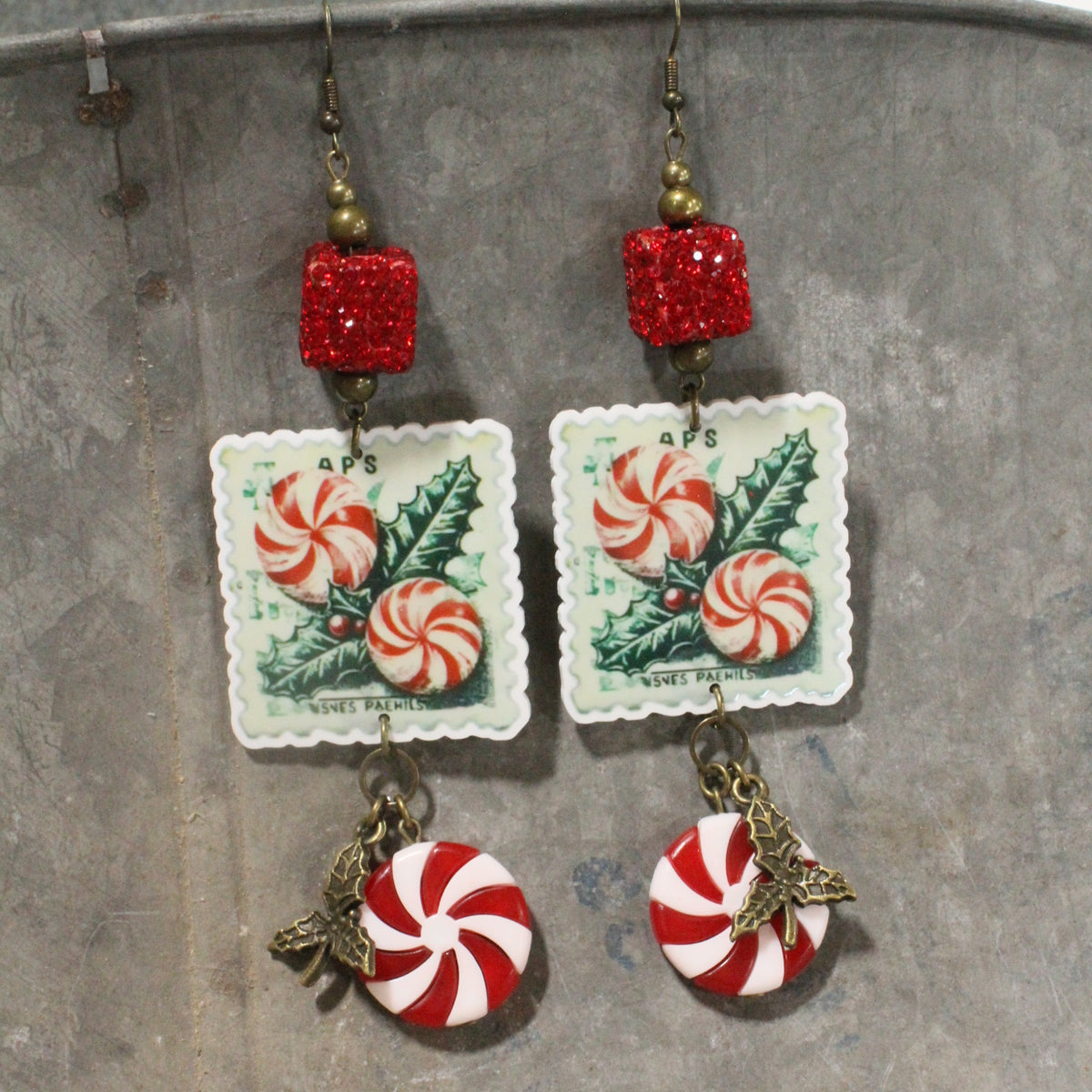 Peppermint Patty Dangle Earrings