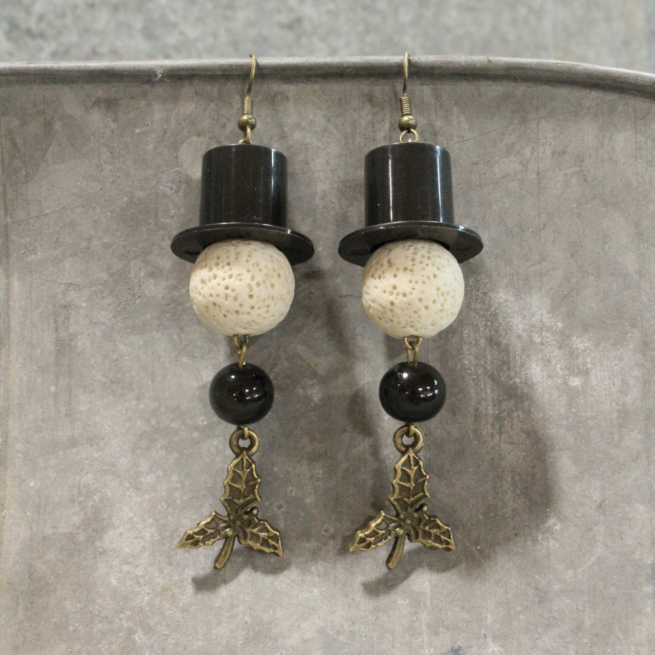 Jolly Snowman And Co. Dangle Earrings