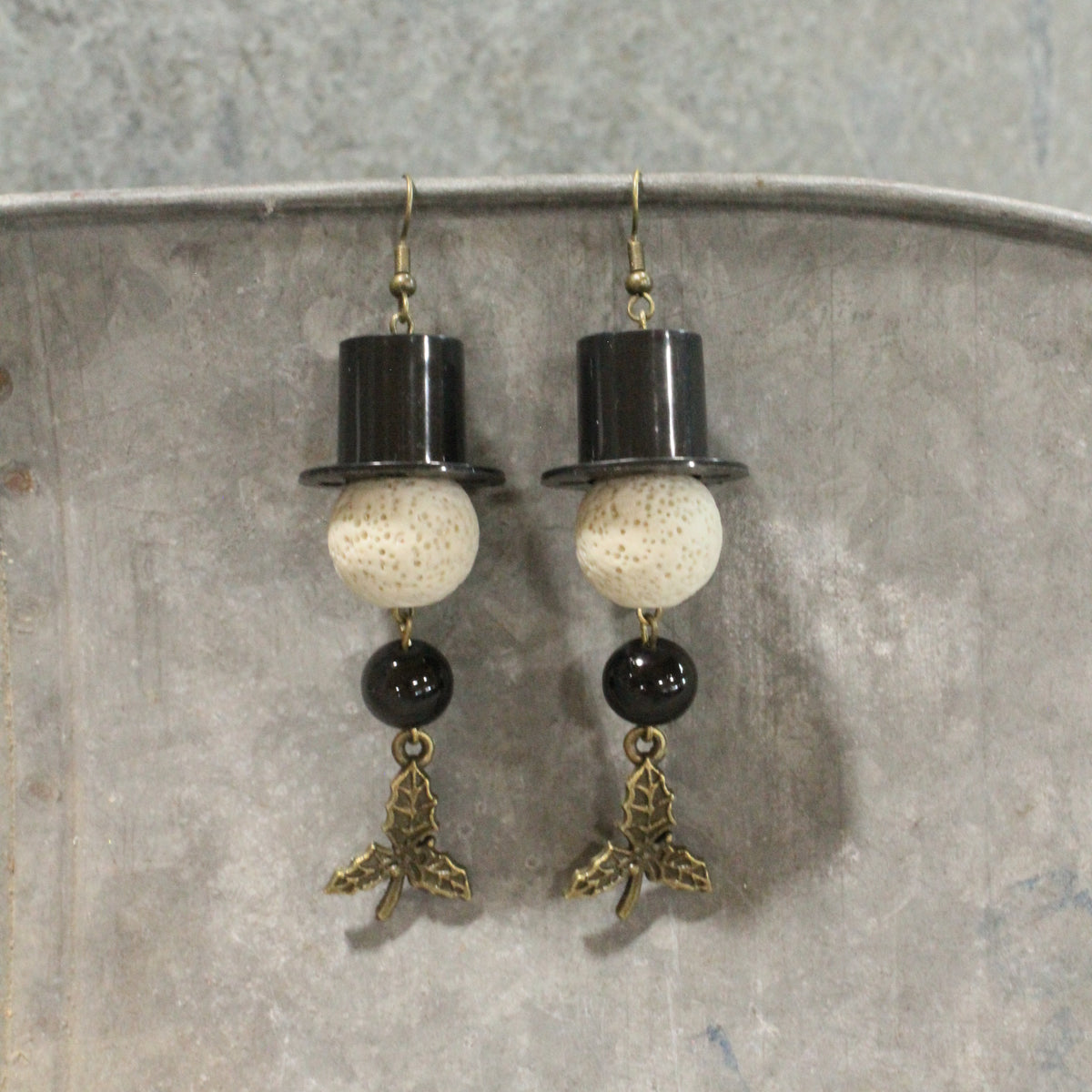 Jolly Snowman And Co. Dangle Earrings