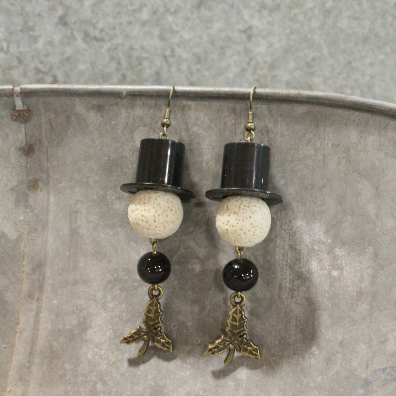 Jolly Snowman And Co. Dangle Earrings