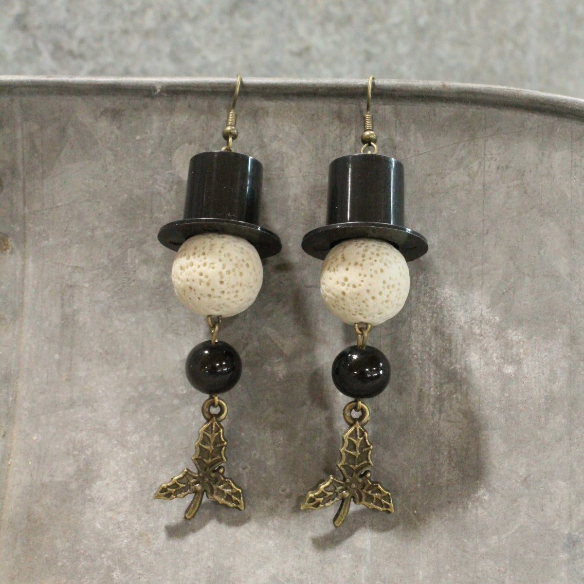 Jolly Snowman And Co. Dangle Earrings