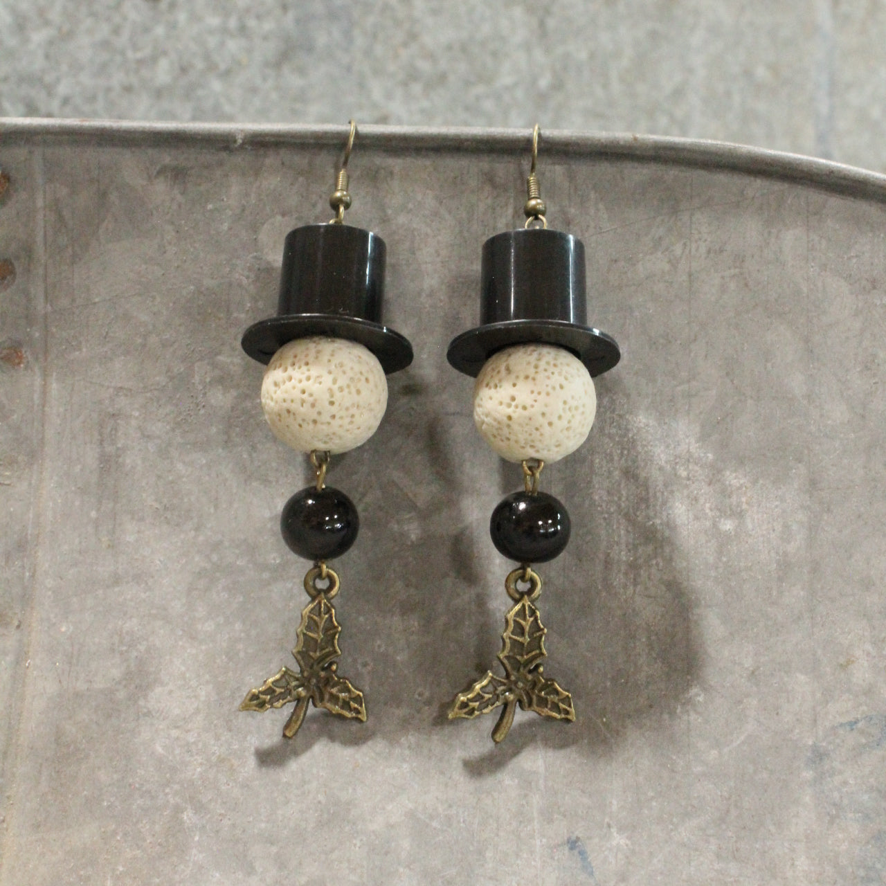 Jolly Snowman And Co. Dangle Earrings