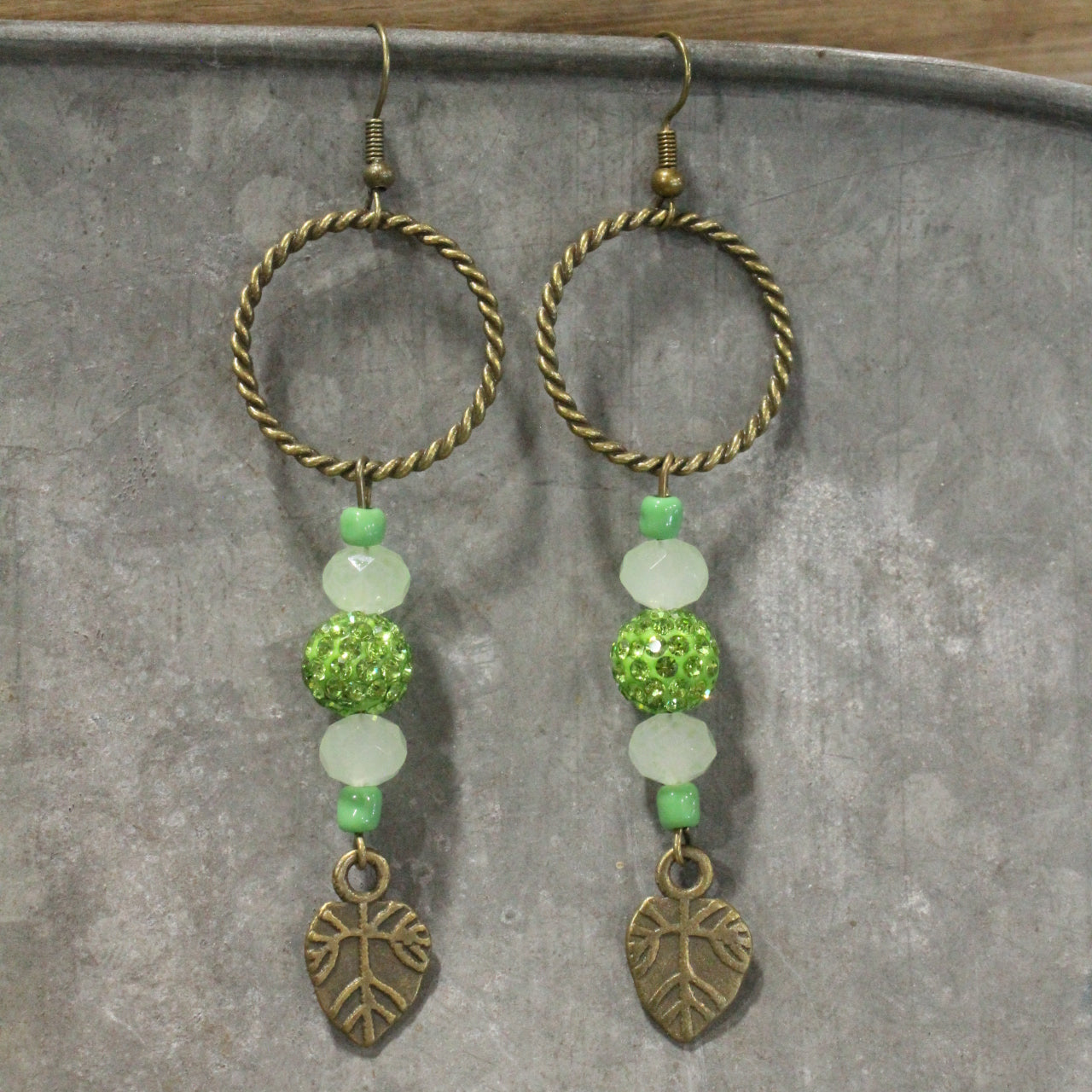 Out On A Lily Pad Dangle Earrings