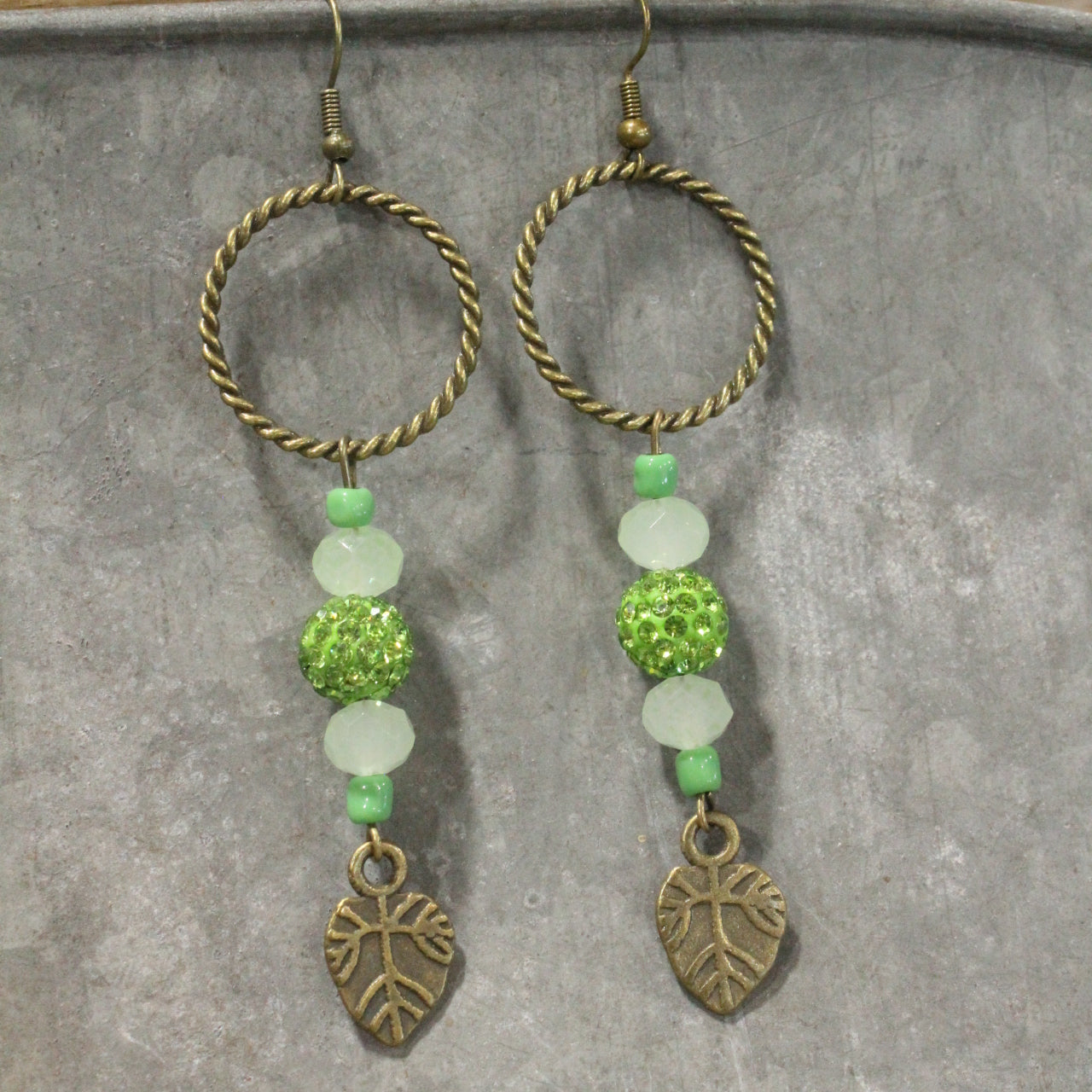 Out On A Lily Pad Dangle Earrings