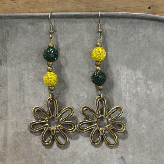 Shasta Daisy Kind Of Day Dangle Earrings