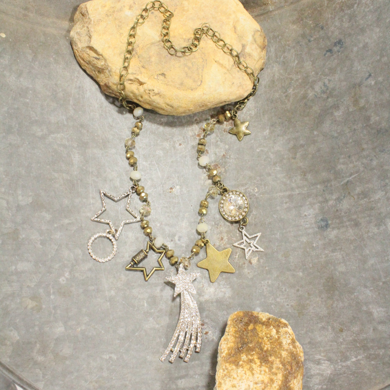 Falling Stars Charm'd Necklace